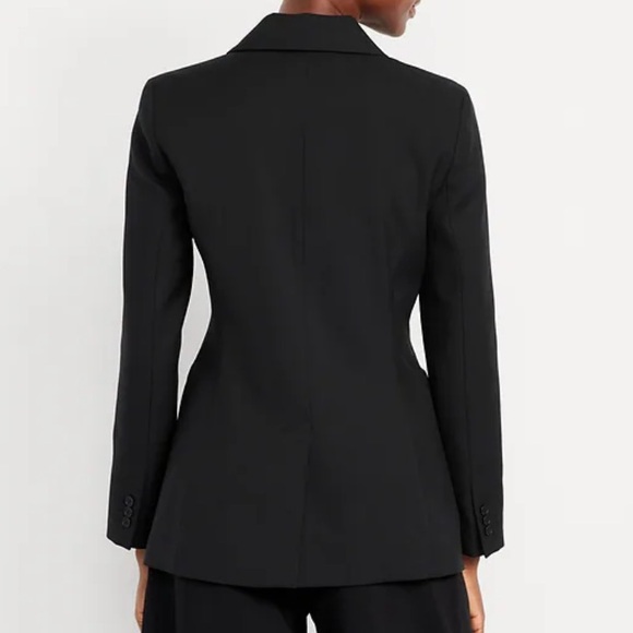 Old Navy Slim Fit Fitted Blazer black S NWT - Picture 2 of 7